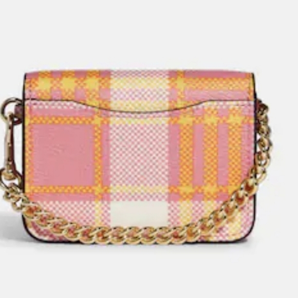 Coach Poppy Crossbody With Card Case With Garden Plaid Print - Picture 3 of 15
